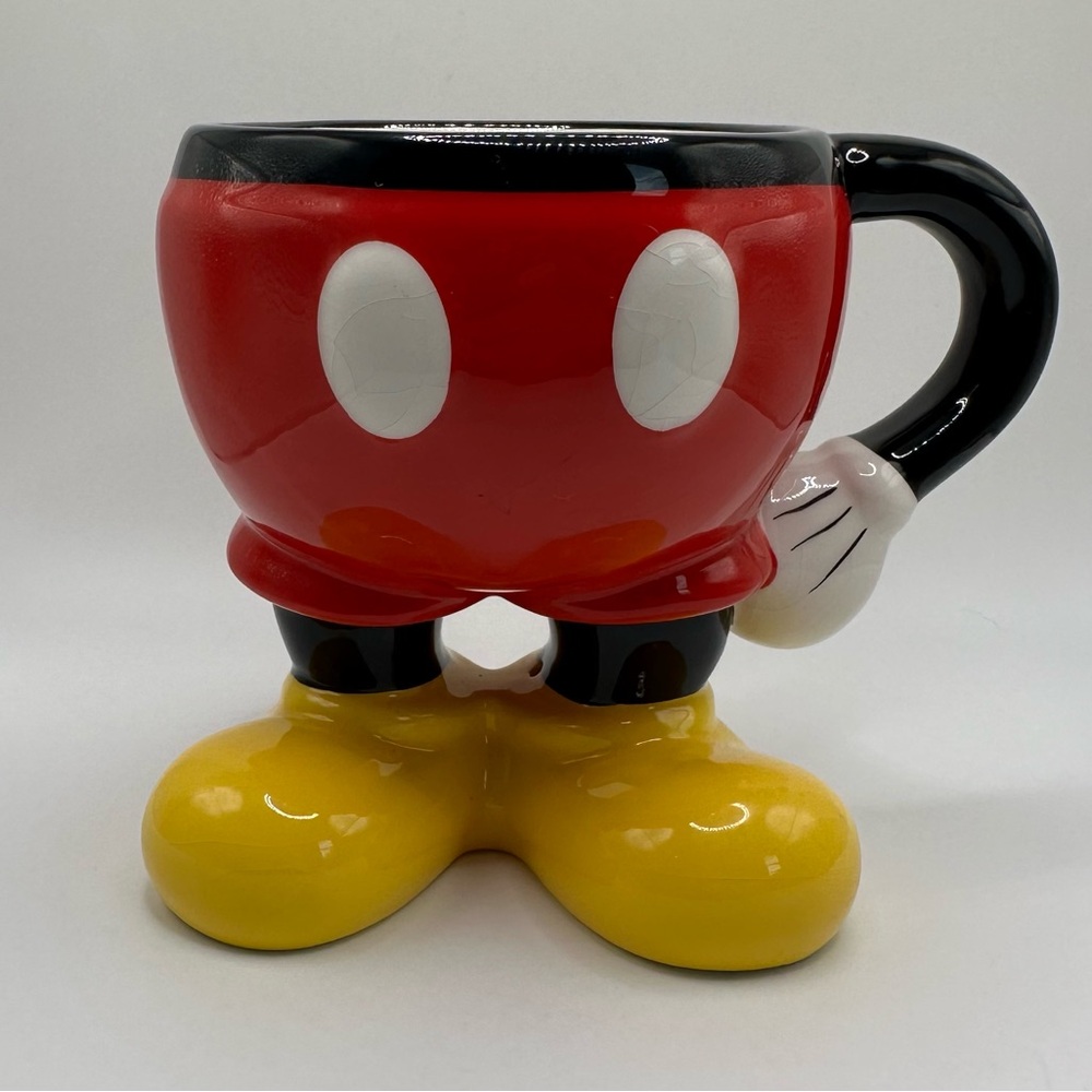 Disney Parks Mickey Mouse Red and Yellow Character Mug‎ #1